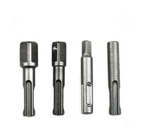 Maximiza las capacidades de tus herramientas eléctricas con 4 adaptadores para taladro de martillo SDS PLUS en diseño robusto