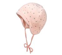 maximo Bebé-Niñas Aus Bedrucktem Samt Mit Bindeband Sombrero Not Applicable, Rosa (Puderrosa/Silver/Sterne 5), 43