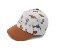 maximo Mini gorra para niño, cierre de Dino, blanco/marrón, 53