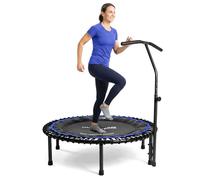 Maximus Pro Bungee Rebounder con mango de barra en T, rebote más fuerte, silencioso y suave, mini trampolín de 40 pulgadas listo para adultos y niños, máximo 400 libras, DVD + videos