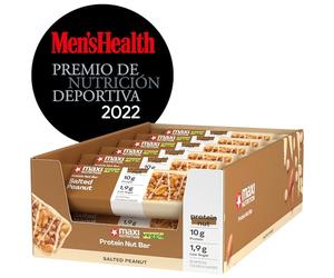 MaxiNutrition 12-Pack Barritas de Proteína sin Azúcar Añadido - Doble Capa, Chocolate Oscuro y Cacahuete Salado, 10g Proteína, Hechas en Alemania, Sin Aceite de Palma - Elección Men's Health 2022