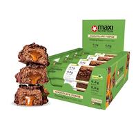 MaxiNutrition 12-Pack Barritas de Proteína Vegana sin Azúcar Añadido - Triple Capa, Fudge de Chocolate Oscuro, 9.4g Proteína de Guisantes, Almendra y Soja, Hechas en Alemania, Sin Aceite de Palma