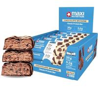 MaxiNutrition - Barra de Proteína - Classic Chocolate Brownie 16 x 40 g - 20 g de proteína por barra, baja en azúcar (0,2 g), sin azúcares añadidos, sin sabores ni colorantes artificiales