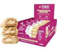 MaxiNutrition Barra de proteína cremosa de coco y chocolate blanco, 12 x 45 g, 15 g de proteína por porción