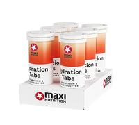 MaxiNutrition Hydration Tabs Sandía, paquete de 6 tabletas de electrolitos para una bebida refrescante de fitness, repone el equilibrio mineral, sin azúcar, vegano y sin sabores artificiales.