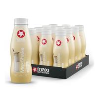 MaxiNutrition - MaxShake - Batido de Proteínas 25 g por Unidad - Pack 12 uds x 330 ml - Bajo en Grasa y Carbohidratos - Sin Lactosa ni Aromas Artificiales - Elaborado en Alemania (Sabor Vainilla)