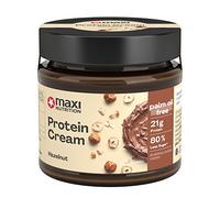 MaxiNutrition Protein Cream Turrón Avellana 200g en tarro, crema de chocolate con un 21% de proteínas y un 24% de avellanas, con tan solo 7,7 gramos de azúcar