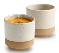 Maxito Juego de 2 tazas de espresso de gres con 100 ml para los amantes del café - Espresso y tazas de café - Regalos para hombres
