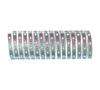 Paulmann MaxLED 250 Stripe 5 m RGBW 3000 K plateado | Cambio de color RGBW, regulable, autoadhesivo, para un montaje sencillo, IP20