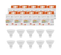Maxled, Light is Led! 10er GU5.3 MR16 lámpara LED, 5 W Ersetzt 60 W Halogen Ersetzt Neutralweiß 4000 K Abstrahlwinkel 100 Grad Spot 350 Lm Foco AC/DC 12 V Flimmerfrei Strahler LED Leuchtmittel