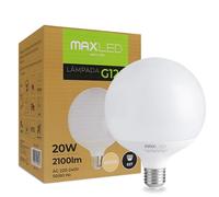 Maxled, Light is Led! 1x G120 Bombillas LED E27 20W Equivalente a 160W Globo Lámpara Luz Blanca Neutra 4000K 2100LM Ahorradora Apertura Haz Luz 180° AC 230V Muy Luminosa Iluminación Casas No Regulable