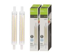 Maxled, Light is Led! 2x Bombilla LED R7S 118mm 8W Equivalente 65W Lámpara Halógena Blanco Frio 6500K 850LM Lámparas Lineal Slim para Iluminación del Hogar Oficina Dormitorio Comedor No Regulable