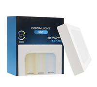 Maxled, Light is Led! Downlight LED Plafon Superficie 30W Rectangular 299x299mm IP20 Plafones Para Techo LED 3200LM Focos Led Interior Techo CCT Blanco Cálido Neutro Frío No Regulable 220V-240V