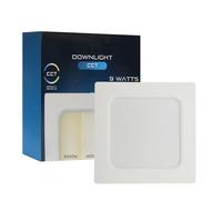 Maxled, Light is Led! Downlight LED Techo Empotrable 9W 230V Cuadrada 119×119mm 830LM Focos Interior Ultraplano CCT Blanco Cálido Neutro Frío 230V Focos Techo Ultrafino Empotrables No regulable