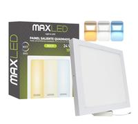 Maxled, Light is Led! Panel LED Techo Superficie 24W Rectangular 300x300mm 1920LM Focos Led Interior Techo 3000K-6000K Cálido/Neutro/Frío Aluminio Ultraplano Downlight No Regulable 85V-265V