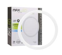 Maxled, Light is Led! T9 Tubo LED Circular G10Q, Φ40cm 29W 2400LM 6500K Blanco Fría, Alternativa a Las Lámparas Fluorescentes Clásicas T9 Bombilla Redondo PC 230V Optimo Consumo Energético