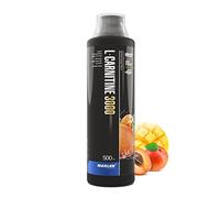 Maxler L-Carnitina 3000 - Albaricoque-Mango - 500ml - L Carnitina Líquida en dosis altas - Suplemento nutricional vegano - 3000mg de sustancia activa por ración - 20 porciones - Vaso medidor incluido