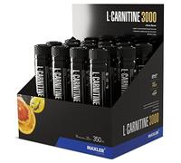 Maxler L-Carnitina 3000 - Cítricos - 14x25ml - L Carnitina Líquida en dosis altas - Suplemento nutricional vegano - 3000 mg de ingrediente activo por porción - 14 porciones
