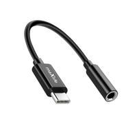 Maxlife Adaptador de Audio Jack 3.5mm Hembra a USB-C Macho Compacto 13.5cm