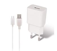MaxLife - Cargador USB 1A y Cable para Samsung Galaxy A10, Galaxy J4 Plus, Galaxy A7 2018, Galaxy J6 Plus, Galaxy J6, Galaxy A6 Plus, Galaxy A6, Galaxy A8, Galaxy J7 2017, Galaxy J3 2017