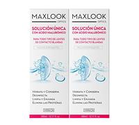 Maxlook Solución Única con Ácido Hialurónico Para Lentes de Contacto Blandas Pack 360ml+360ml