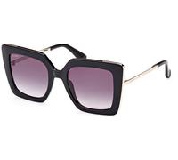 MaxMara MM0051 DESIGN4 C52 01B - Shiny Black / Oro pálido brillante