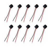 Maxmoral 10 conectores con cable de 12 V y 85 dB con zumbador activo