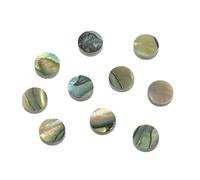 Maxmoral 10 piezas de 6 x 2 mm natural Paua Abalone Shell Guitarra Incrustación Puntos para Guitarra Bajo Ukelele Banjo