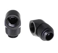 Maxmoral 2 conectores de extensión G1/4 pulgadas macho a hembra, 360 grados, giratorio de latón niquelado, adaptador de enlace múltiple mejorado, adecuado para sistema de refrigeración por agua de PC