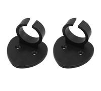 Maxmoral 2 ganchos de soporte de micrófono en forma de corazón de 32 mm, ganchos de soporte de micrófono estacionario, ganchos de montaje en pared para micrófono de entrevista, abrazaderas de marca,