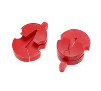 Maxmoral 2 silenciadores de práctica de violín rojo de goma suave para todos los violines, violas pequeñas, silencio de práctica