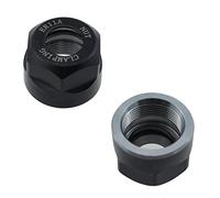 Maxmoral 2 tuercas hexagonales ER11 A tipo M14 para torno de portabrocas de fresado CNC