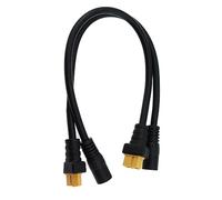 Maxmoral 2 unids XT60 Cable adaptador XT60 hembra Bullet conector a hembra DC 5.5x2.5mm cable de alimentación para Fatshark Skyzone FPV Monitor Power