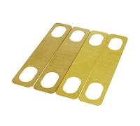 Maxmoral 4 cuñas de cuello de guitarra, incluyendo junta de cuello de guitarra, 2 piezas de 0,2 mm, 1 pieza de 0,5 mm y 1 pieza de 1 mm de grosor, herramientas de luthier de reparación de cuello