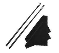 Maxmoral Juego de 2 kits de limpieza de flautas, barra de limpieza y paño de flauta, limpiador de flautas, paño de pulido de flauta