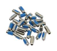 Maxmoral Juego de 30 pines de pedal planos de acero inoxidable de 8 mm para bicicleta de montaña