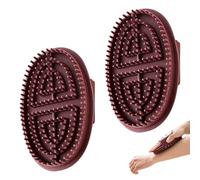 MAXMURYS Cepillo Masaje Meridiano 2 Uds Ergonómico Relajante | Cepillo Meridian ergonómico material suave alivia dolor muscular y mejora circulación Ideal para ducha o relax diario