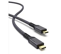 Maxonar [6 pies] Cable Thunderbolt 4, con sincronización de datos de 40 Gbps, carga de 100 W y 8K/5K a 60Hz para monitor Thunderbolt 4/3, estaciones de acoplamiento y más