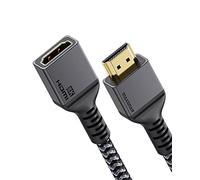 Maxonar Cable de extensión HDMI 0.4m, 8K @ 60Hz Extensor HDMI 2.1 macho a hembra, 48Gbps, 4K @ 144Hz 10K HDCP2.2 eARC HDR QMS VRR QFT ALLM, Cable para juegos compatible con TV Stick, PS5