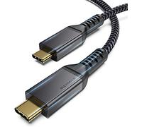 Maxonar Cable Thunderbolt 3(2m,40 Gb/s),Cable USB C4.0 certificado,TB3,20V/5A,100 W,Soporta 1 Monitor 5K/60Hz o 2 de 4K/60hz,Macbok Air M1,SSD Externa,eGPU(GPU externa),Estación de Acoplamiento USBC