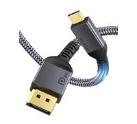 Maxonar Cable USB C a DisplayPort 8K @ 60Hz 4K @ 60Hz / 144Hz / 120Hz 5K @ 60Hz 2K @ 240Hz Thunderbolt 3 DisplayPort Cable Tipo C DP 1.4 para MacBook Pro, Mac Mini, DELL XPS 2M / 6.6Ft