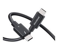 Maxonar [Certificado por Intel] Cable Thunderbolt 4 de 0,8m,Cable TB4 con Certificación USB-IF,40 Gbps/100W,Pantalla 8K,Compatible con Mac Studio,Studio Display,Thunderbolt 4 M1 Macbook/USB C Hub,SSD