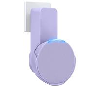 Maxonar Soporte de Pared, Soporte de Ahorro de Espacio, Soporte de Pared Integrado para gestión de Cables, no Requiere taladrar, Compatible con Altavoces Echo Pop y Google Nest, Púrpura