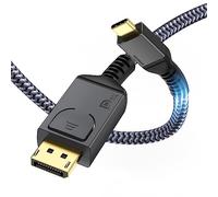 Maxonar USB C Cable DisplayPort (2 Pack, 1m 8K@60Hz, 4K@144Hz/120Hz, 2K@240Hz, 5K@60Hz, Thunderbolt 3/4 a DP, HBR3, 32,4 Gbps, tipo C DP 1.4, para MacBook Pro/Air, iPad Pro, Dell