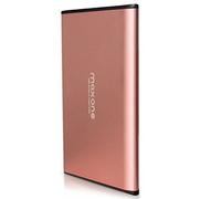 Maxone Disco Duro Externo 500GB - 2.5" USB 3.0 Ultrafino Diseño Metálico HDD Portátil para Mac, PC, Laptop, Ordenador, Xbox One, PS4, Smart TV, Chromebook - Rose Pink