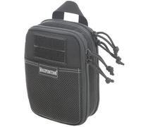 MAXPEDITION Organizador de Bolsillo EDC de Doble Piso (5 x 2.5 x 7 Pulgadas), Bolsa táctica Compatible con Molle para Transporte Diario (Negro) 0247B