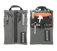 MAXPEDITION Platy Organizador de bolsillo, bolsa de herramientas EDC duradera para hombres, cartera de cuello con cordón de paracaídas, sostiene linterna, multiherramienta, bolígrafo, cuaderno (gris
