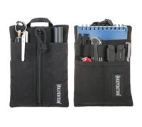 MAXPEDITION Platy Organizador de Bolsillo, Bolsa de Herramientas EDC Duradera para Hombres, Cartera de Cuello con cordón de paracaídas, sostiene Linterna, Multiherramienta, bolígrafo, Cuaderno (Negro