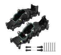 maXpeedingrods 2 colectores de admisión izquierdo y derecho, par de tubos de aspiración para Volkswagen Touareg 3.0L Audi A4 A5 A6 2.7L izquierda + derecha colector de admisión 059129711BF 059129712CA