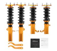 maXpeedingrods 24 amortiguadores ajustables suspensión roscada para Toyota Corolla E90 E100 E110 87-02 Altura ajustable